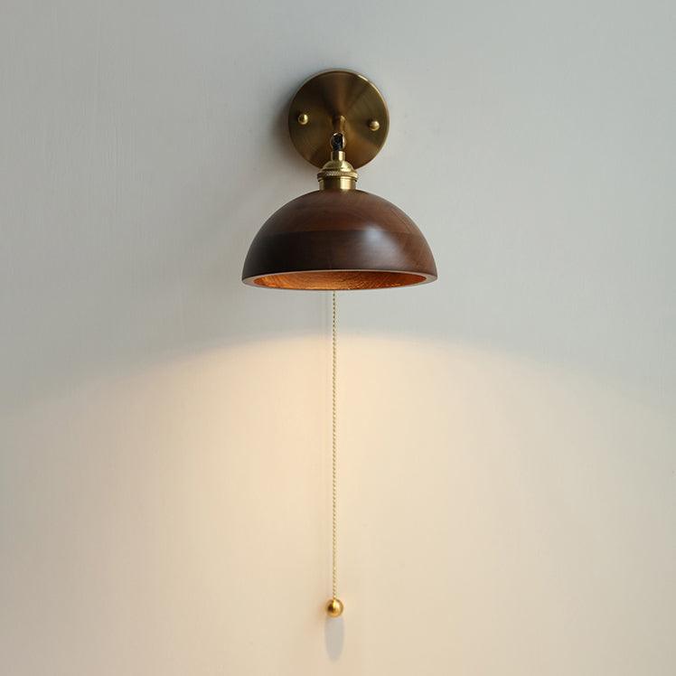 Retro Wooden Wall Light Lighting Lobby