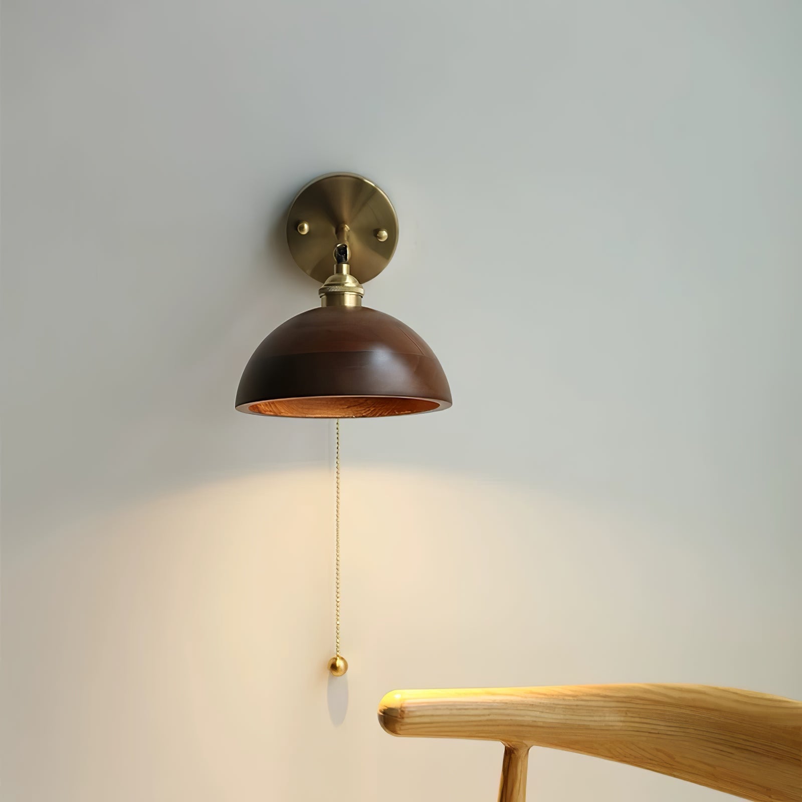 Retro Wooden Wall Light Lighting Lobby