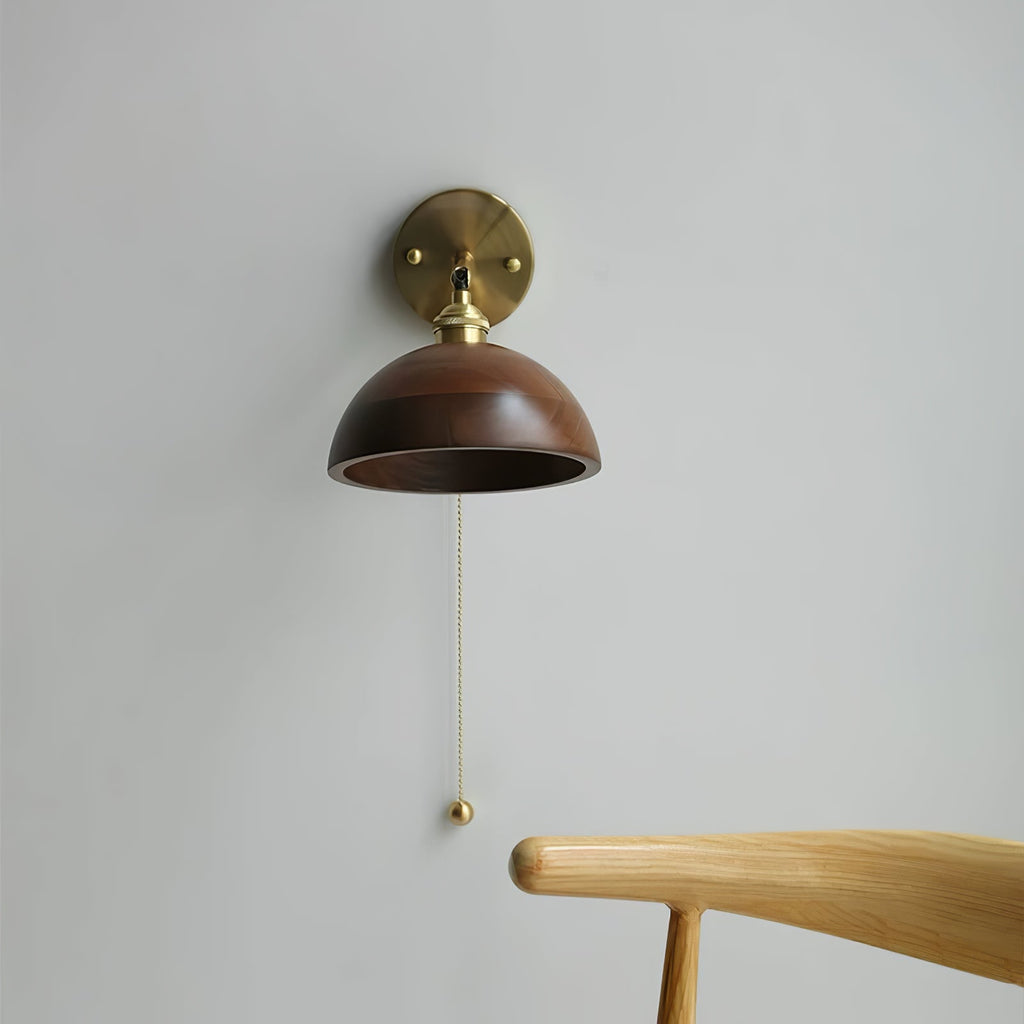 Retro Wooden Wall Light Lighting Lobby