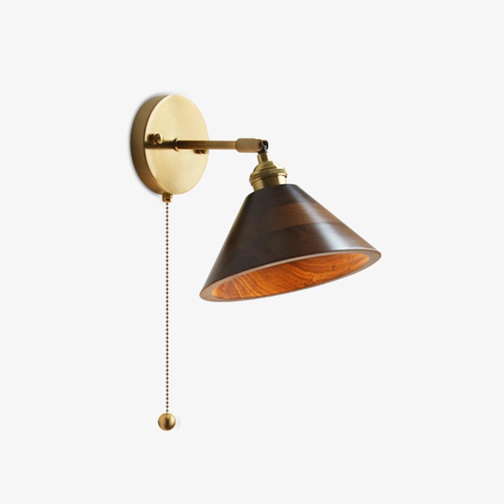 Retro Wooden Wall Light Lighting Lobby
