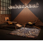 Rose Gold Firefly LED Ceiling Suspension Lighting Lobby