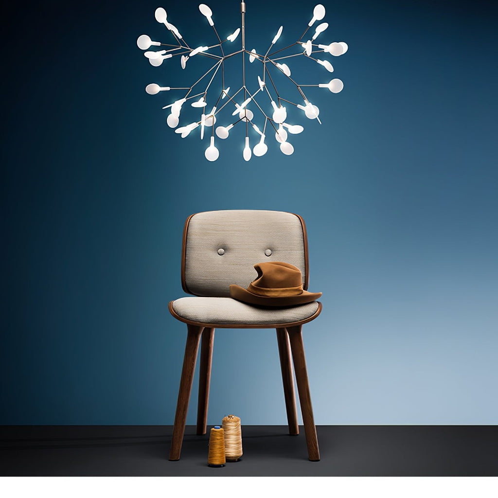 Rose Gold Firefly LED Ceiling Suspension Lighting Lobby
