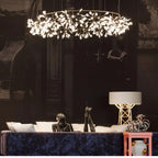 Rose Gold Firefly LED Ceiling Suspension Lighting Lobby