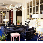 Rose Gold Firefly LED Ceiling Suspension Lighting Lobby