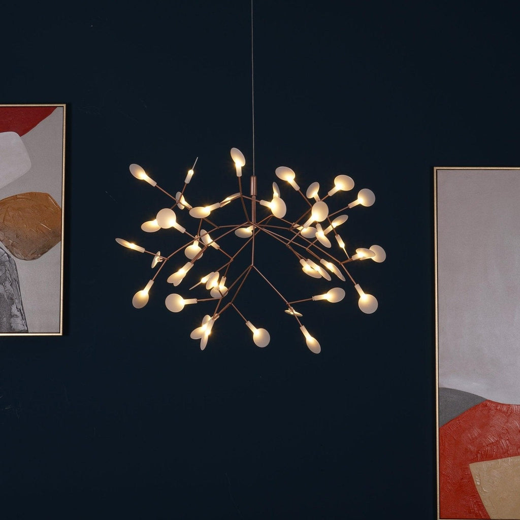 Rose Gold Firefly LED Ceiling Suspension Lighting Lobby