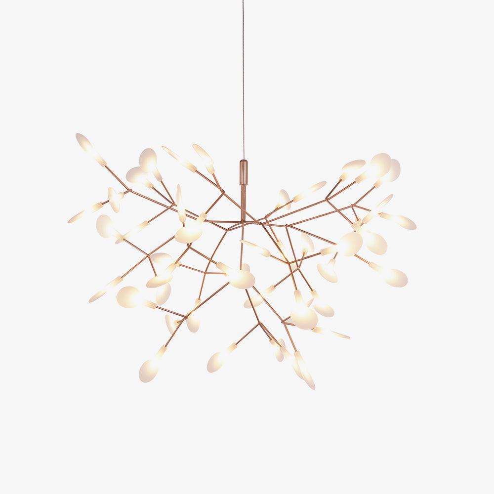 Rose Gold Firefly LED Ceiling Suspension Lighting Lobby