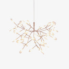 Rose Gold Firefly LED Ceiling Suspension Lighting Lobby