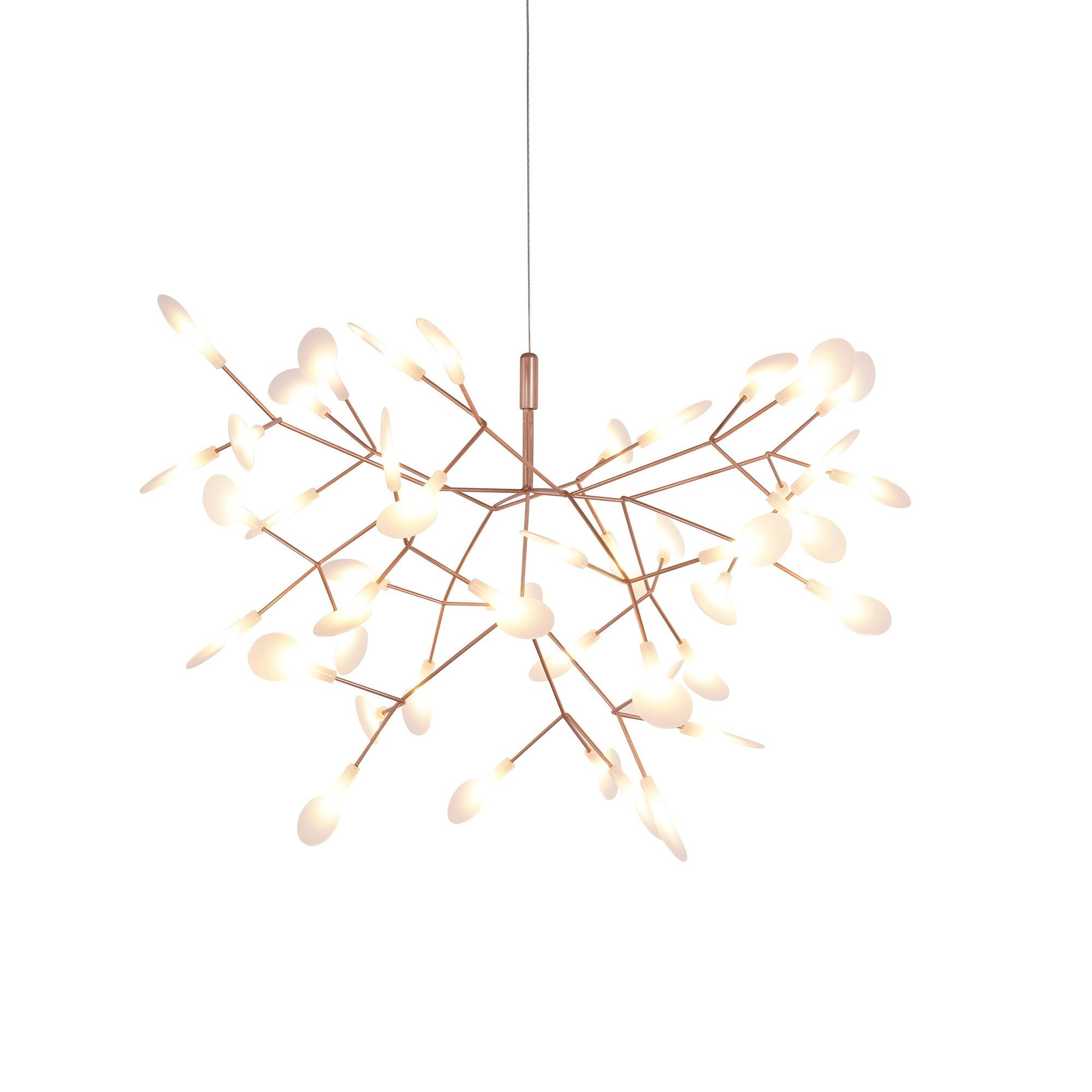 Rose Gold Firefly LED Ceiling Suspension Lighting Lobby