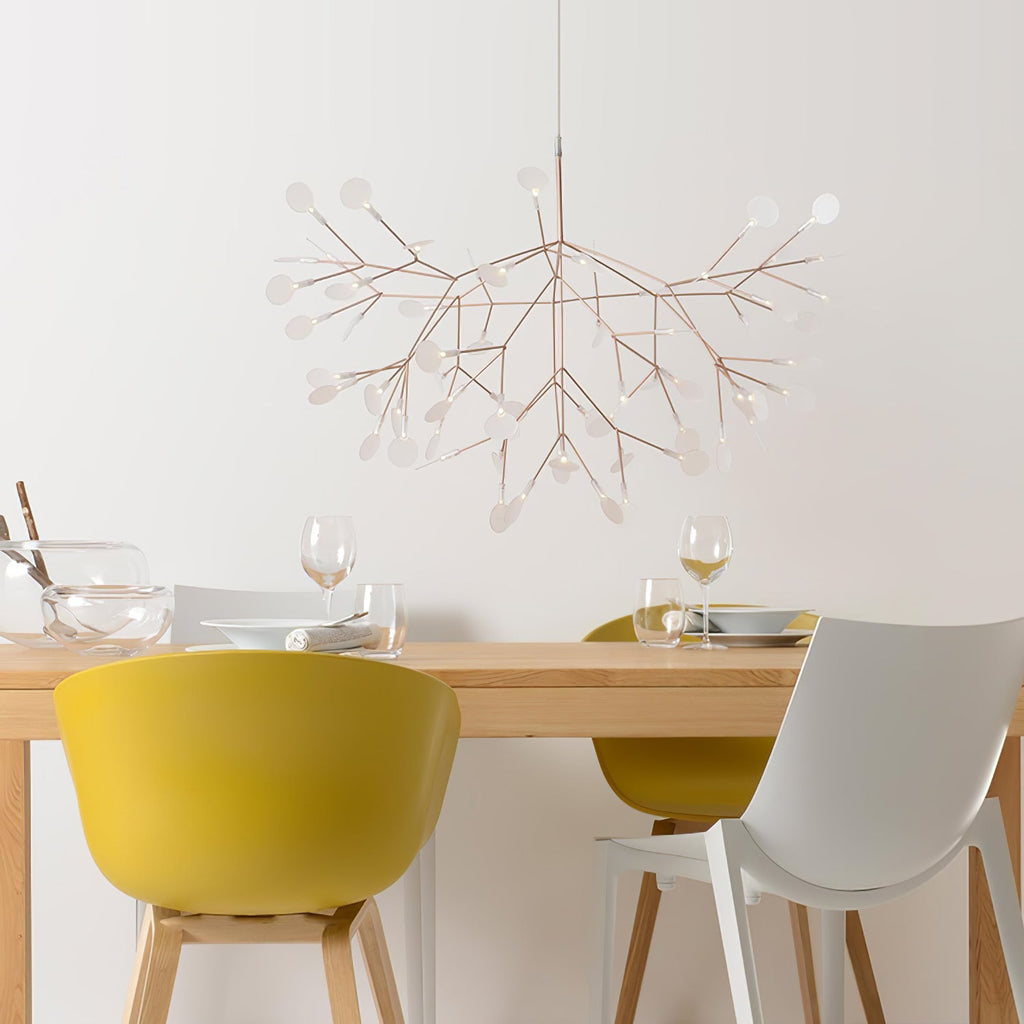 Rose Gold Firefly LED Ceiling Suspension Lighting Lobby