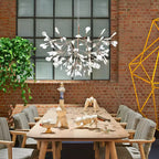 Rose Gold Firefly LED Ceiling Suspension Lighting Lobby