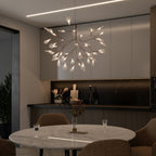 Rose Gold Firefly LED Ceiling Suspension Lighting Lobby