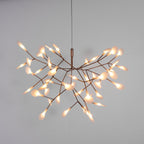 Rose Gold Firefly LED Ceiling Suspension Lighting Lobby