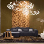 Rose Gold Firefly LED Ceiling Suspension Lighting Lobby