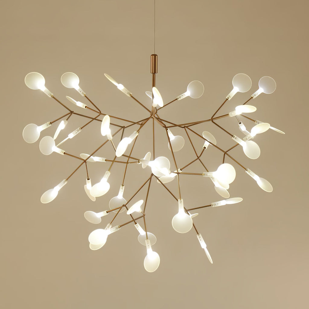 Rose Gold Firefly LED Ceiling Suspension Lighting Lobby