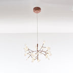 Rose Gold Firefly LED Ceiling Suspension Lighting Lobby