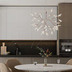 Rose Gold Firefly LED Ceiling Suspension Lighting Lobby