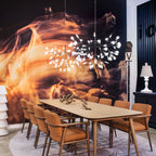 Rose Gold Firefly LED Ceiling Suspension Lighting Lobby