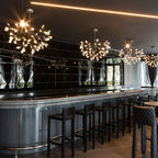 Rose Gold Firefly LED Ceiling Suspension Lighting Lobby
