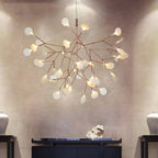 Rose Gold Firefly LED Ceiling Suspension Lighting Lobby