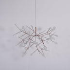 Rose Gold Firefly LED Ceiling Suspension Lighting Lobby