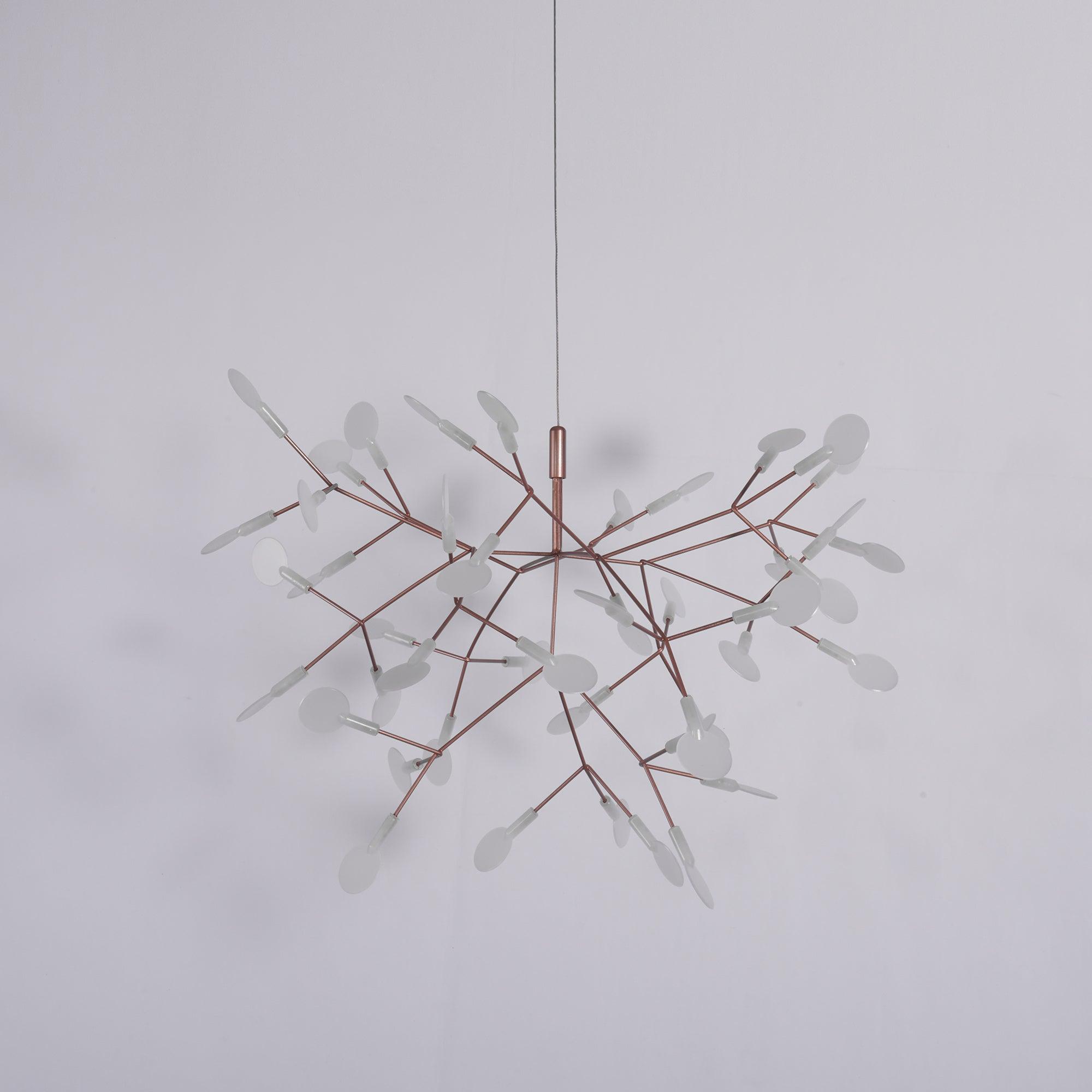 Rose Gold Firefly LED Ceiling Suspension Lighting Lobby