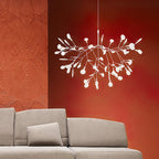 Rose Gold Firefly LED Ceiling Suspension Lighting Lobby