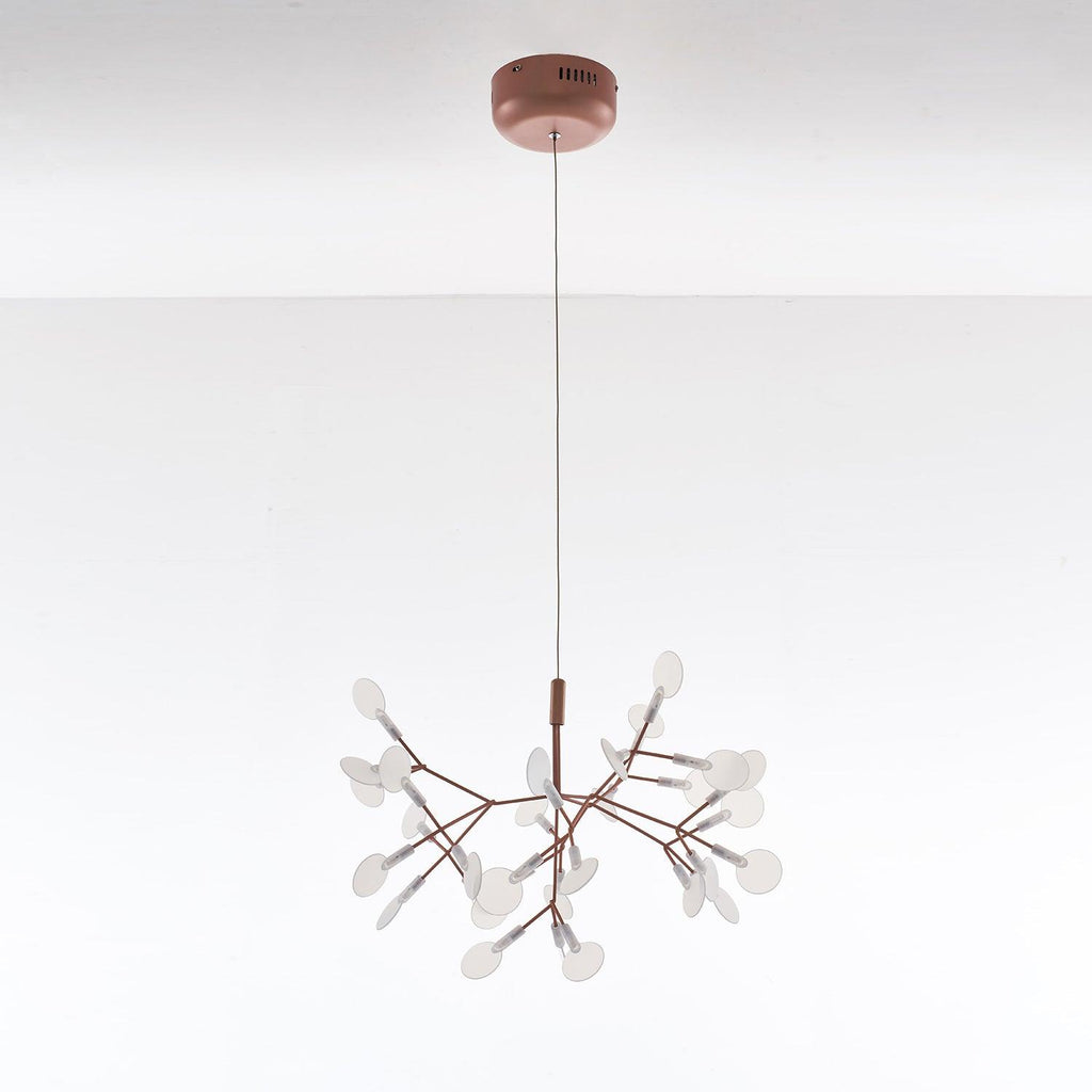 Rose Gold Firefly LED Ceiling Suspension Lighting Lobby