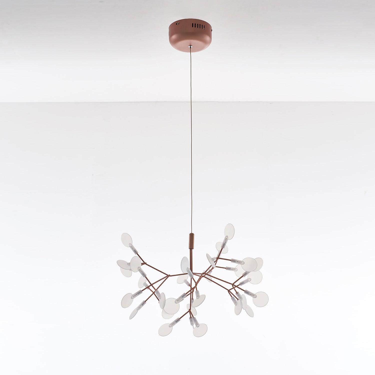 Rose Gold Firefly LED Ceiling Suspension Lighting Lobby