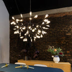 Rose Gold Firefly LED Ceiling Suspension Lighting Lobby