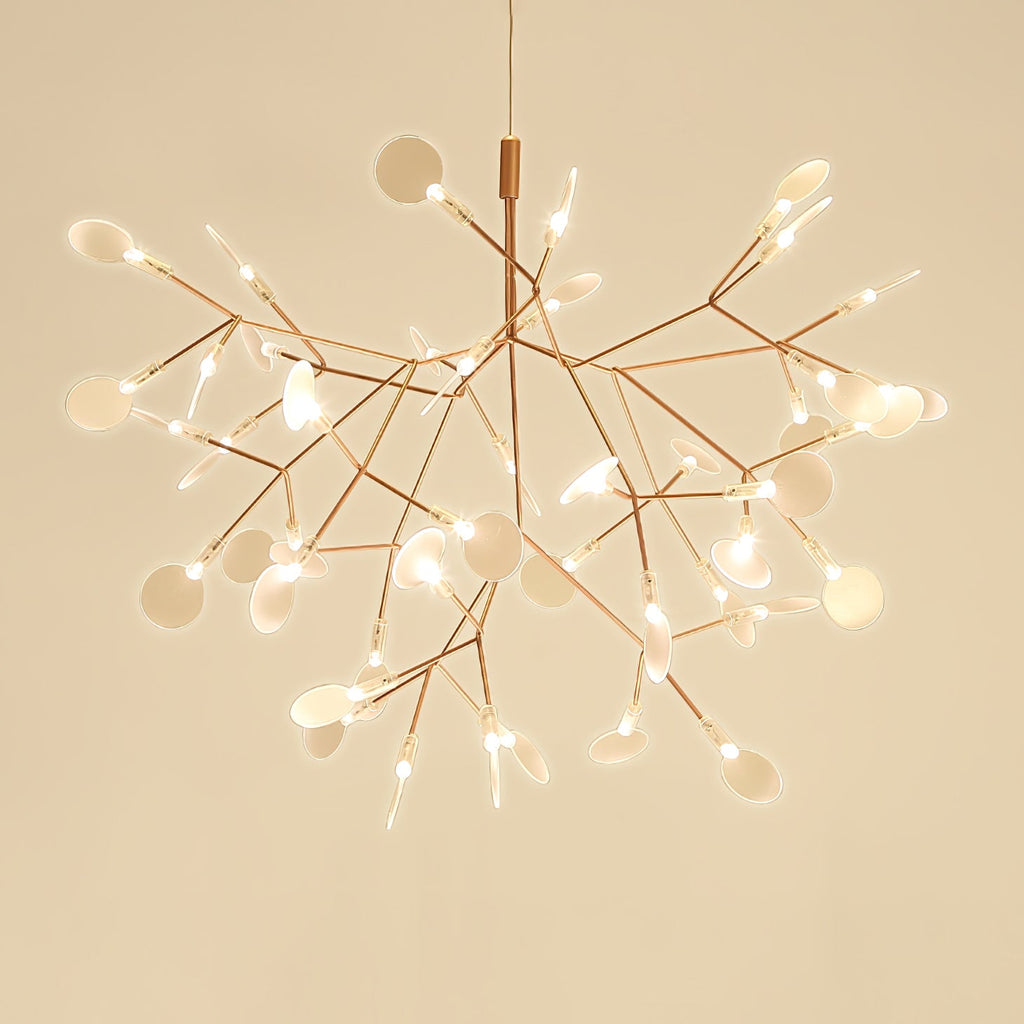 Rose Gold Firefly LED Ceiling Suspension Lighting Lobby