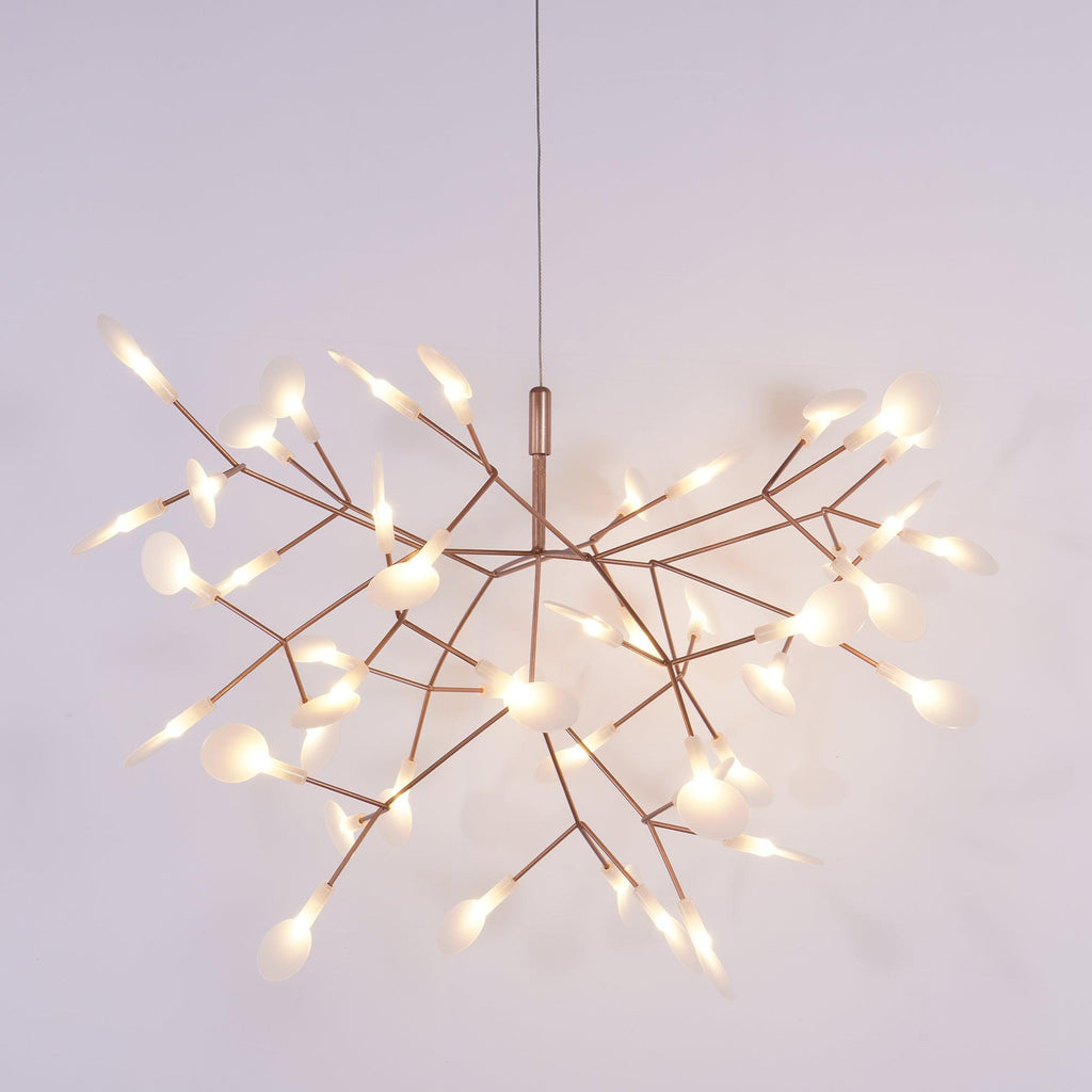 Rose Gold Firefly LED Ceiling Suspension Lighting Lobby