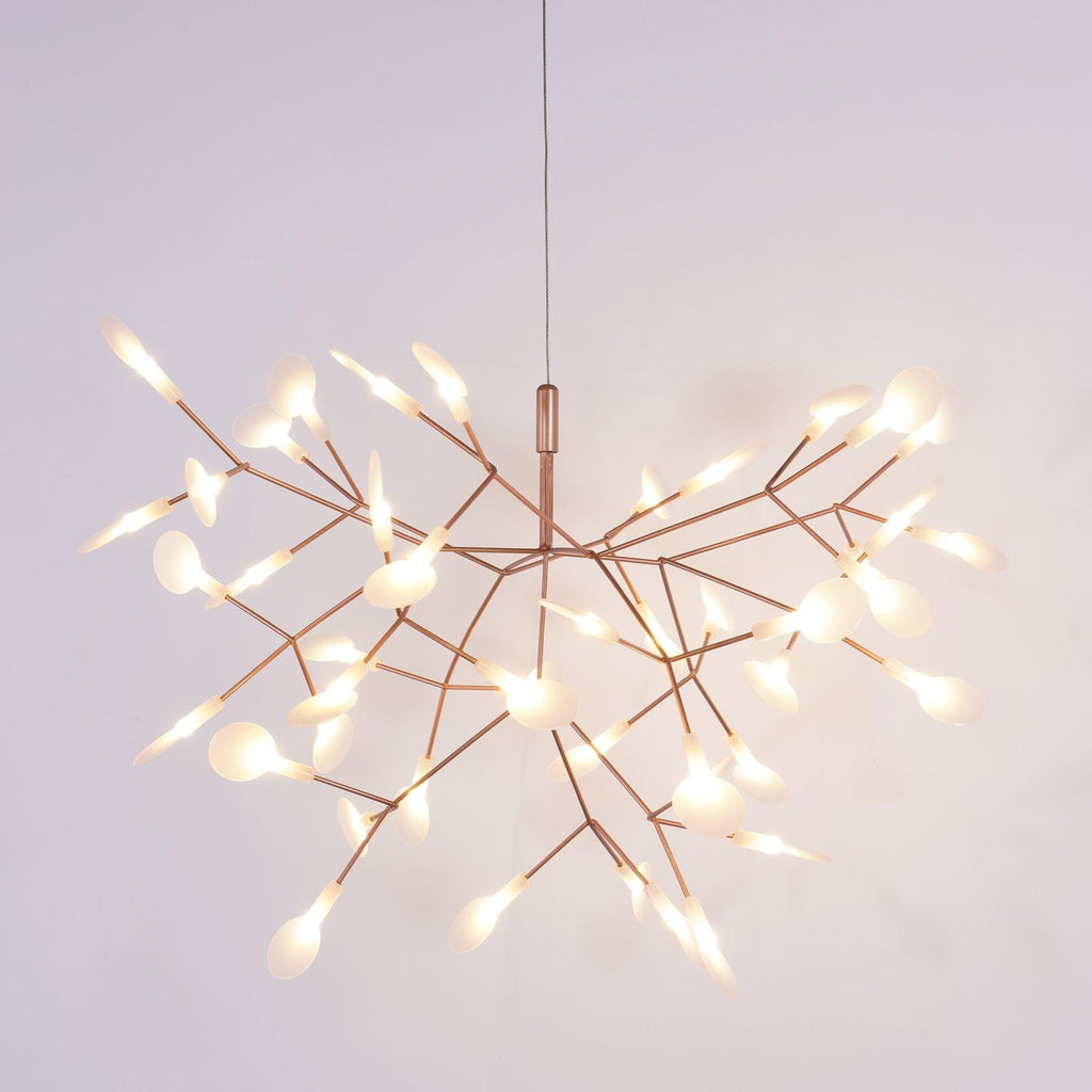 Rose Gold Firefly LED Ceiling Suspension Lighting Lobby