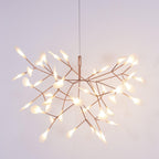 Rose Gold Firefly LED Ceiling Suspension Lighting Lobby
