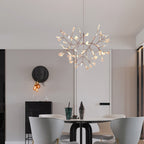 Rose Gold Firefly LED Ceiling Suspension Lighting Lobby