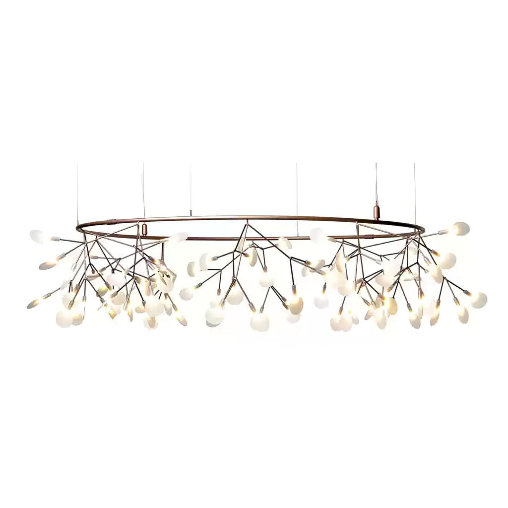 Rose Gold Firefly LED Ceiling Suspension Lighting Lobby