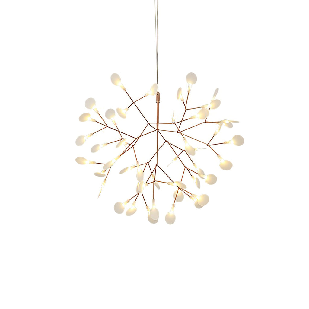 Rose Gold Firefly LED Ceiling Suspension Lighting Lobby
