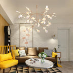 Rose Gold Firefly LED Ceiling Suspension Lighting Lobby