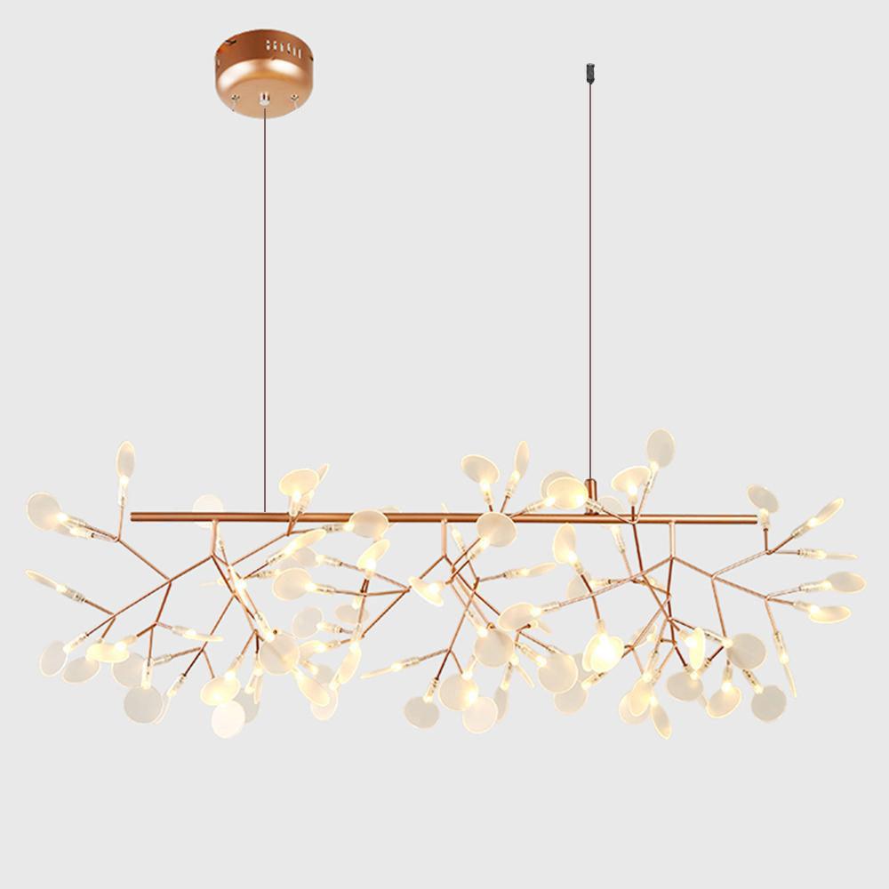Rose Gold Firefly LED Ceiling Suspension Lighting Lobby