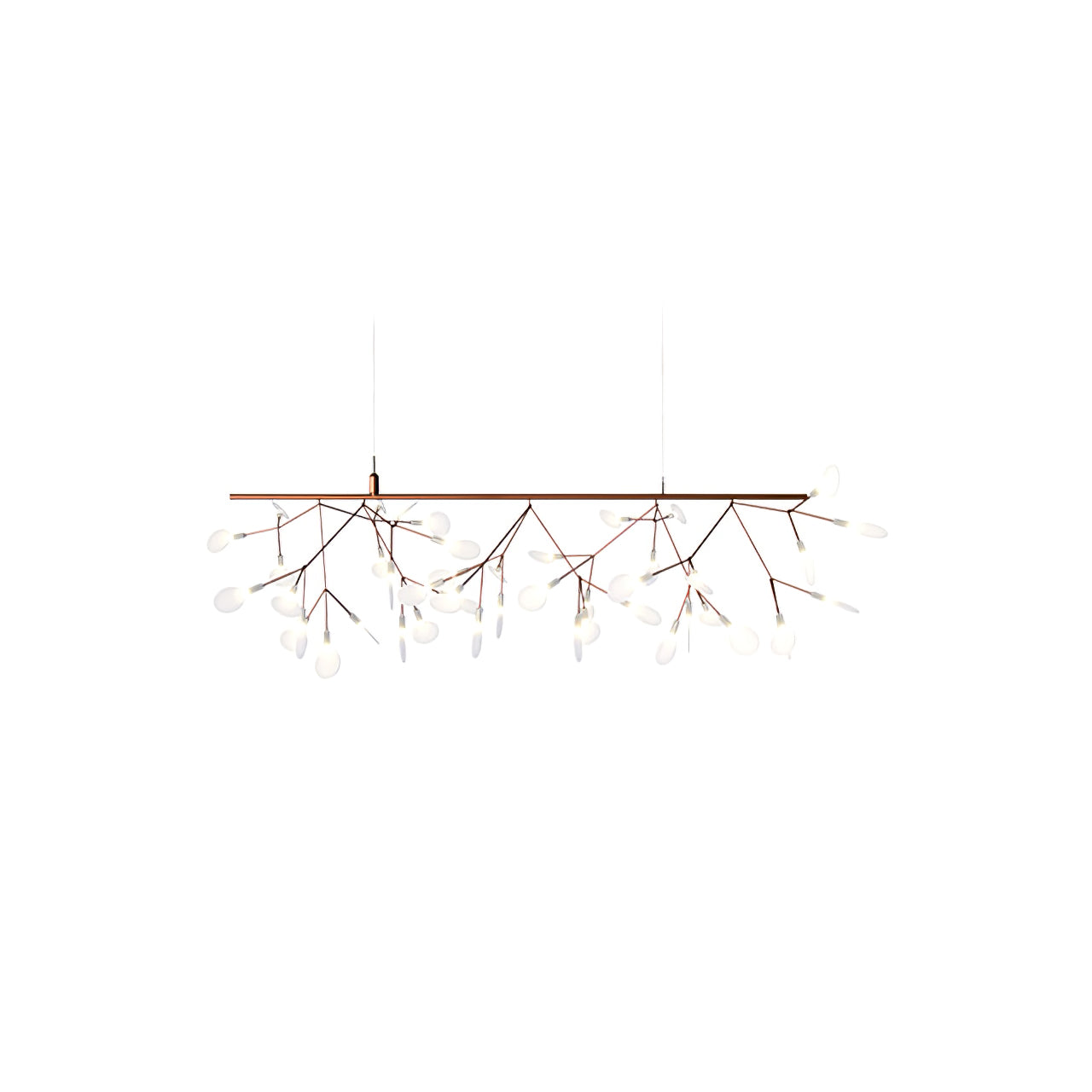 Rose Gold Firefly LED Ceiling Suspension Lighting Lobby