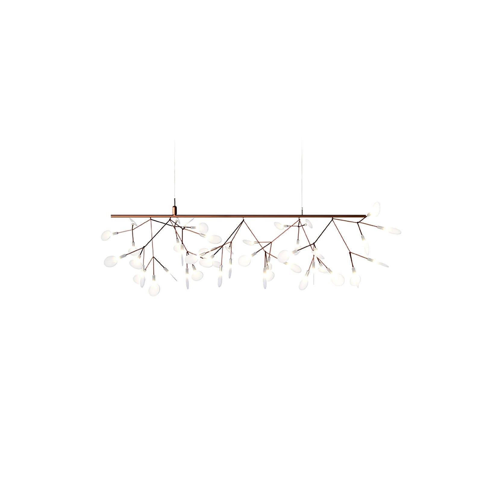 Rose Gold Firefly LED Ceiling Suspension Lighting Lobby