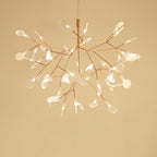Rose Gold Firefly LED Ceiling Suspension Lighting Lobby