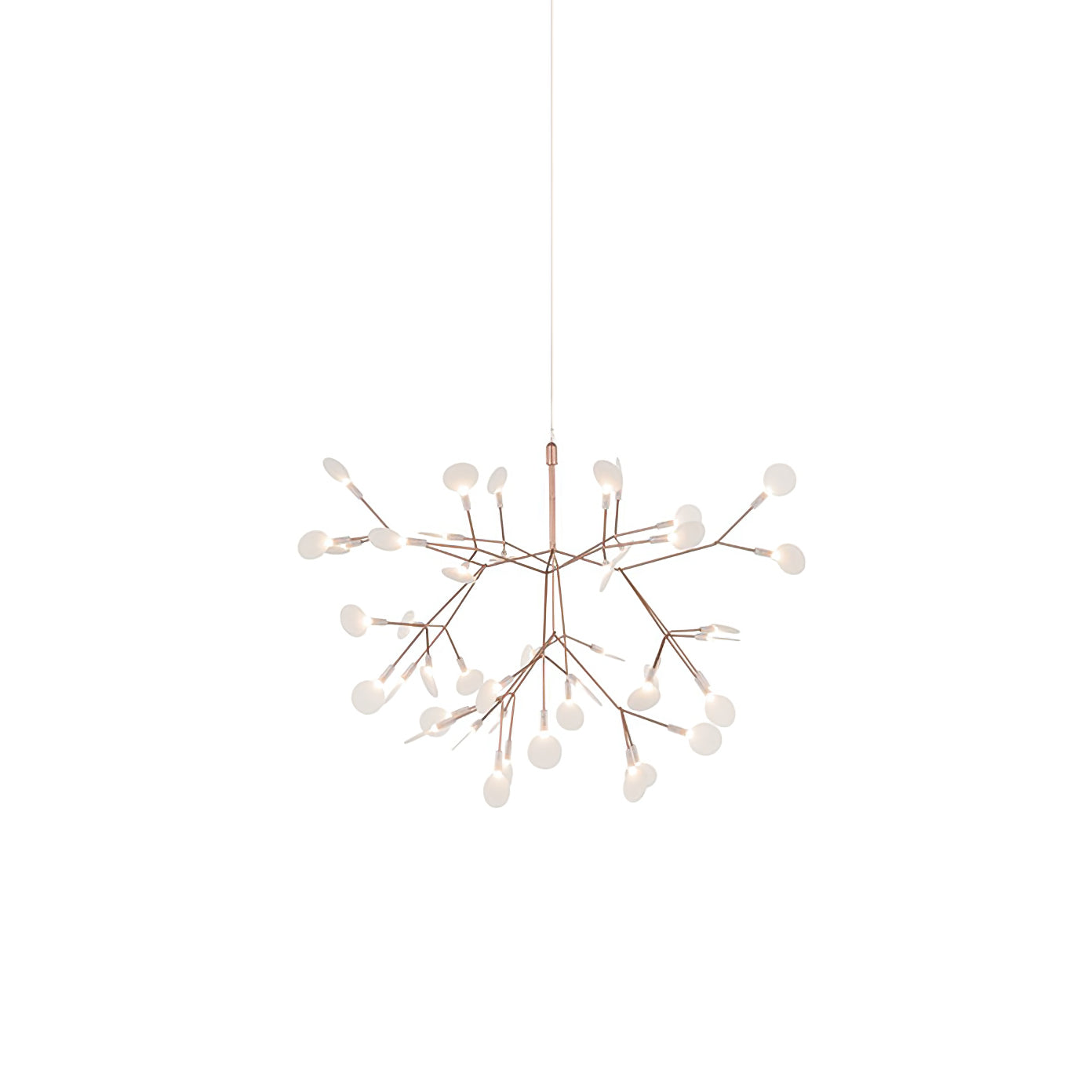 Rose Gold Firefly LED Ceiling Suspension Lighting Lobby