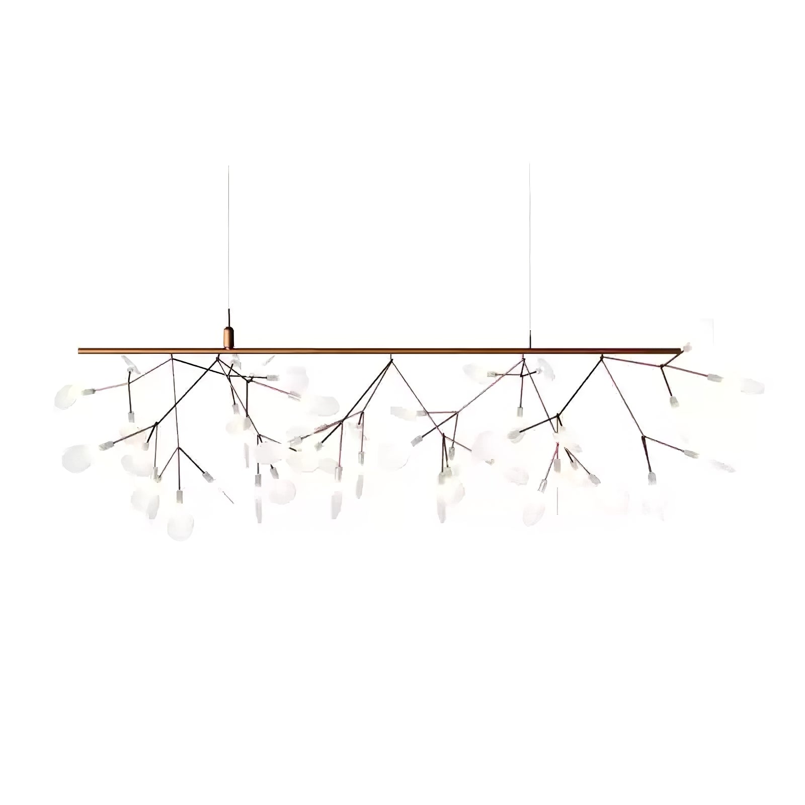 Rose Gold Firefly LED Ceiling Suspension Lighting Lobby