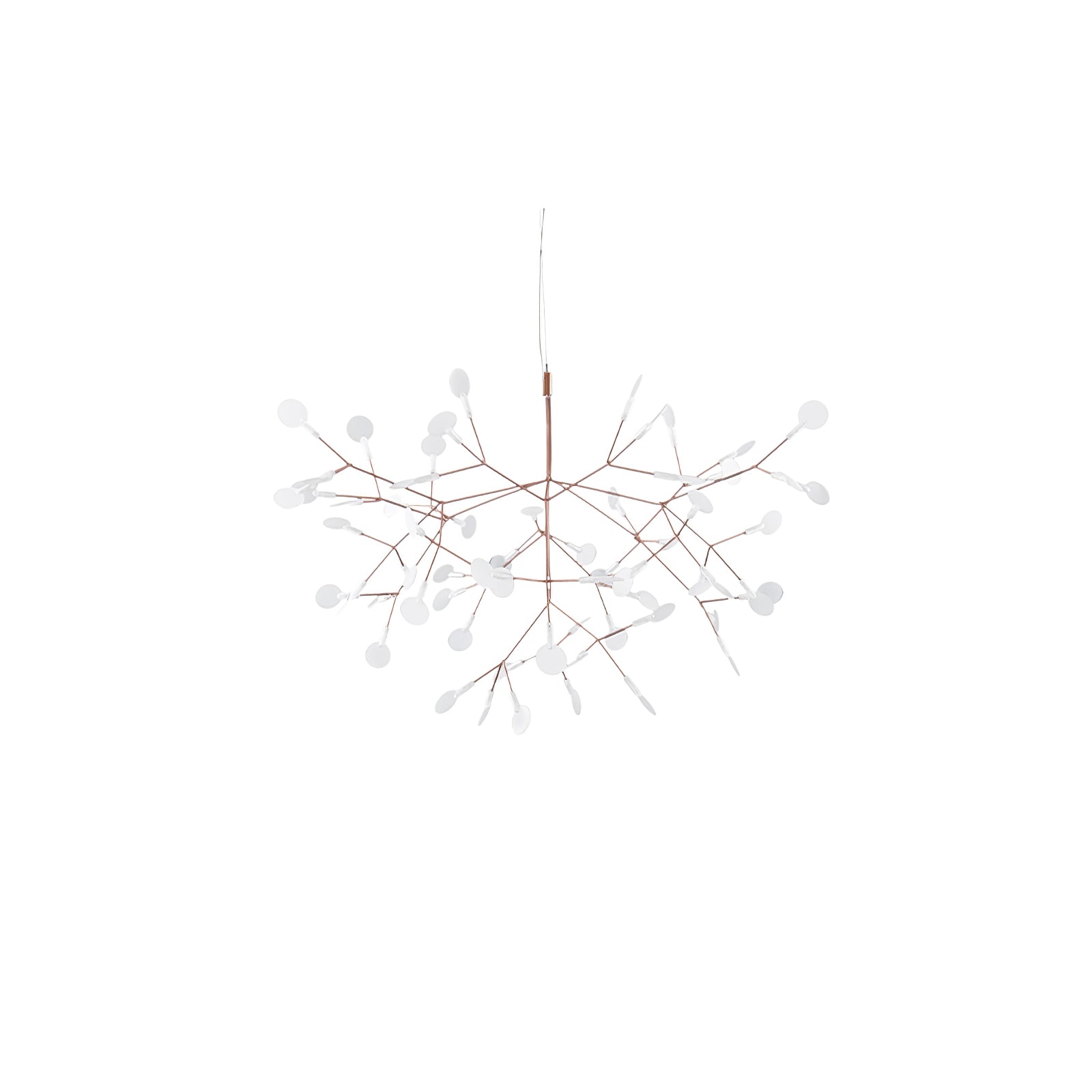 Rose Gold Firefly LED Ceiling Suspension Lighting Lobby
