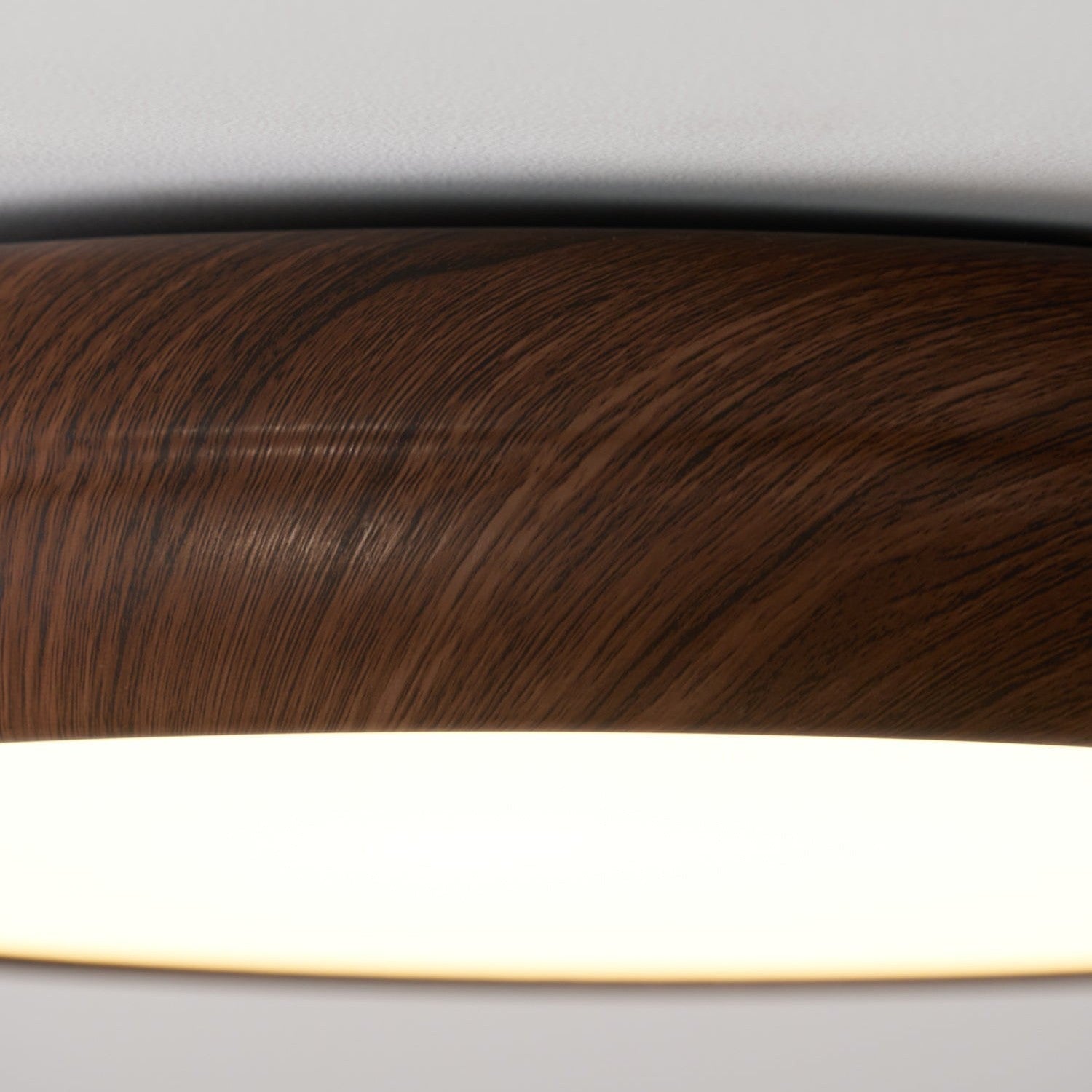Round Ceiling Light with Wood Grain Lighting Lobby