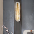 Rounded Alabaster Sconce Light Lighting Lobby