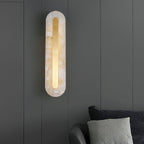 Rounded Alabaster Sconce Light Lighting Lobby