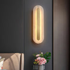 Rounded Alabaster Sconce Light Lighting Lobby