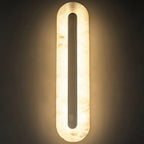 Rounded Alabaster Sconce Light Lighting Lobby