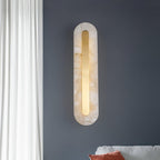 Rounded Alabaster Sconce Light Lighting Lobby